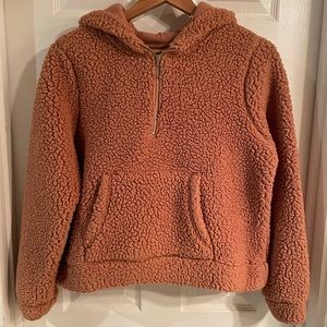 Sherpa Hoodie with Zipper